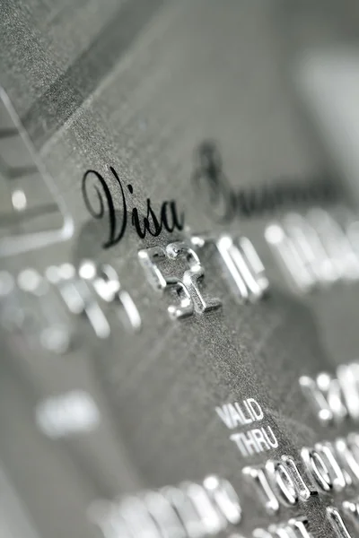 Visa credit card close up shot