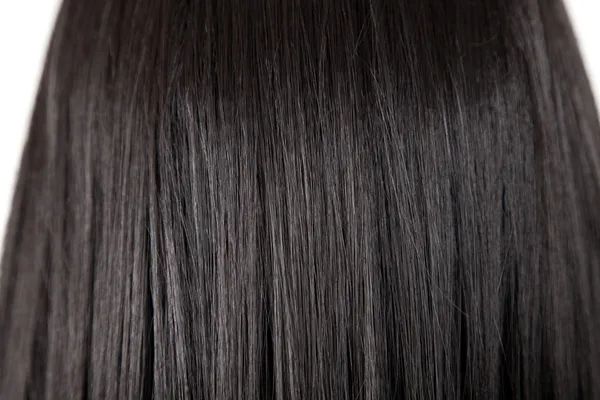 Texture of black shiny straight hair