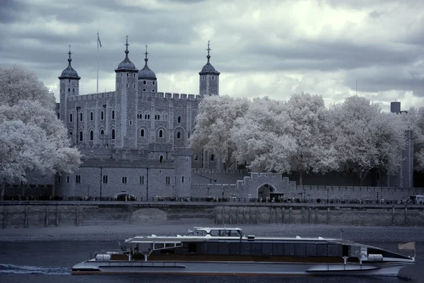 Tower of London on the Thames river, UK