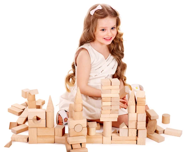 Child play building blocks.
