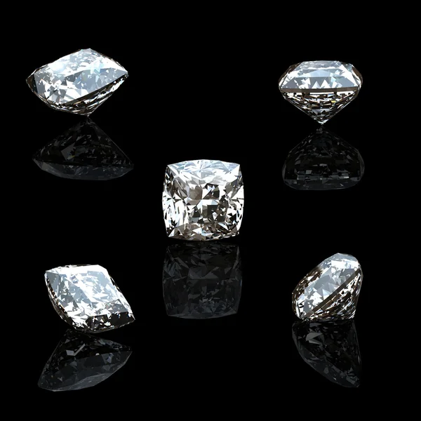Collection of diamond. Gemstone