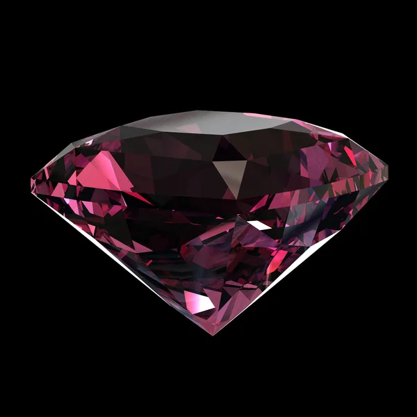Ruby gems isolated on black background. Gemstone