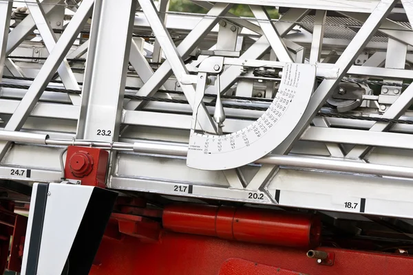 Fire truck angle meter — Stock Photo #9426225