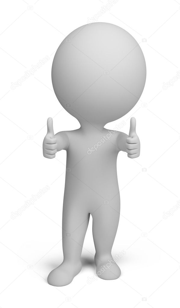 3d small - double thumbs up — Stock Photo © AnatolyM #8541943