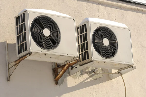 Outdoor Units of Air Conditioner on the Wall