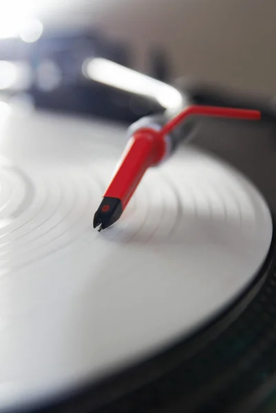 Professional turntable playing vinyl record