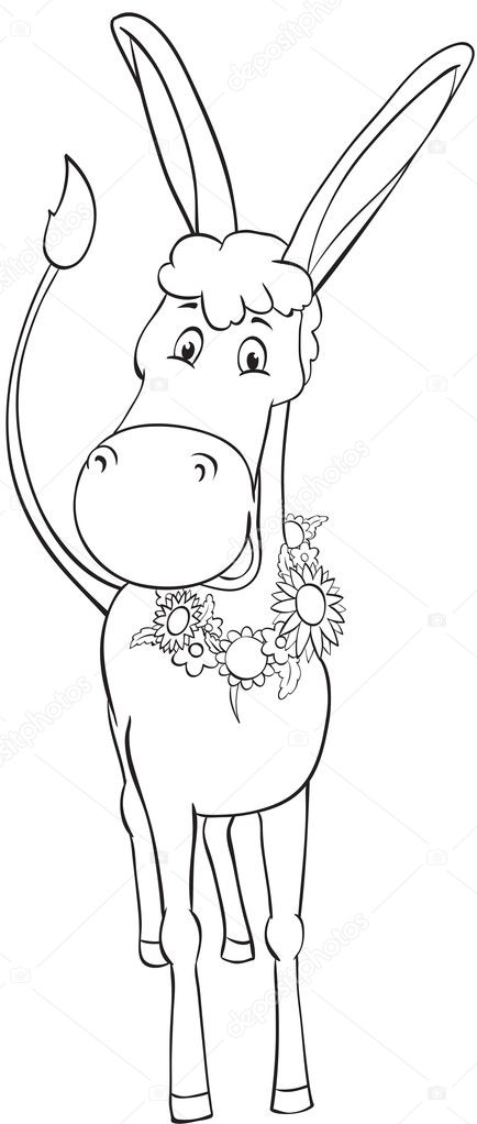 Outline Donkey