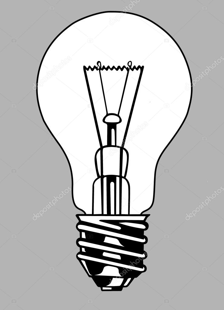 light bulb silhouette