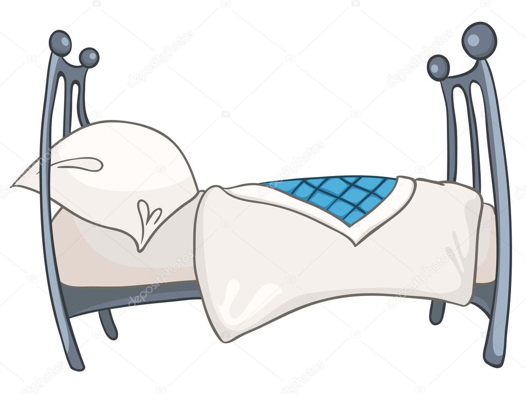 Cartoon Home Furniture Bed — Stock Vector © rastudio #8899570