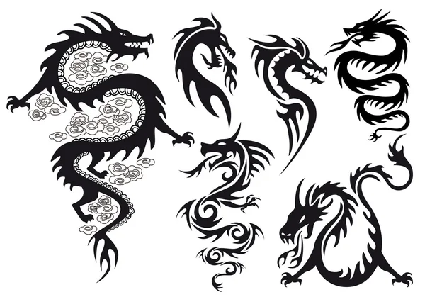 Dragon tattoo vector by beaubelle Stock Vector Editorial Use Only