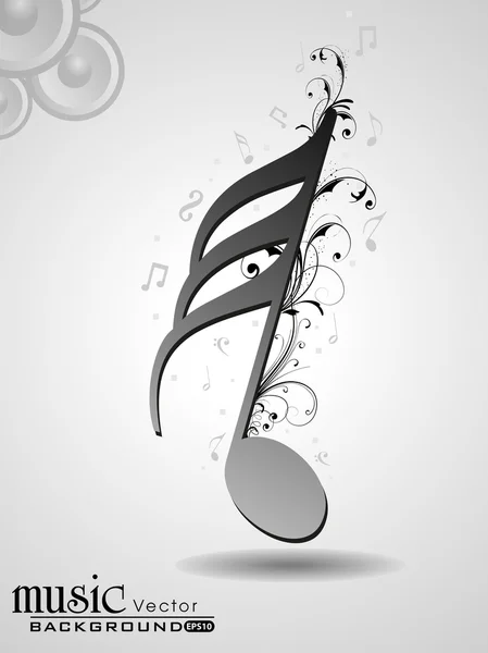 3D musical notes with burst effect. EPS 10, can be use as banner, tag, icon, sticker, flyer or poster. Vector illustration in EPS 10.