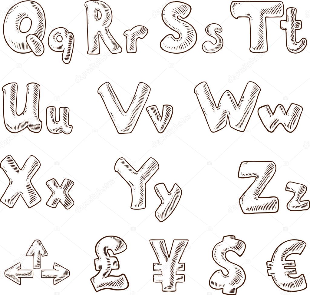 alphabet handwritten