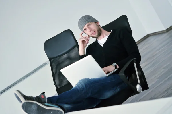 Casual business man relax at office