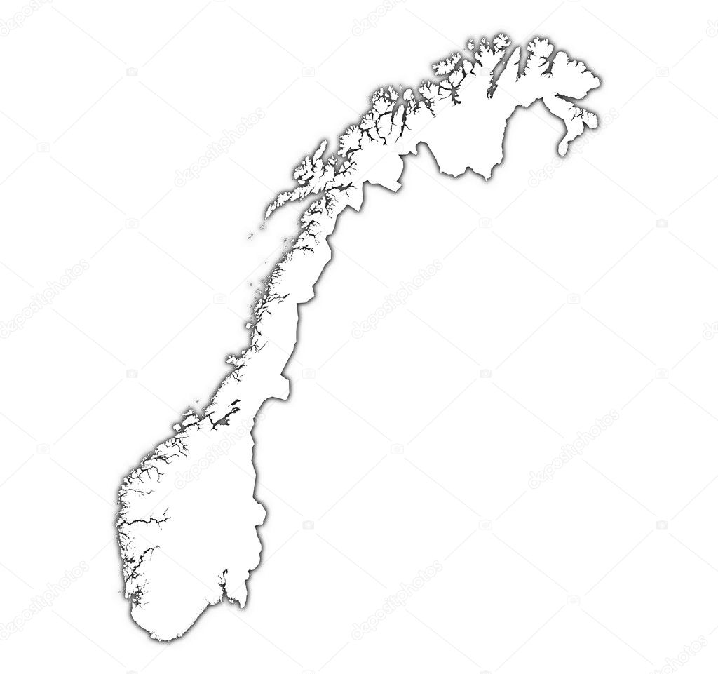 norway map outline