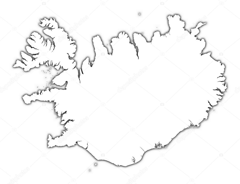 Iceland Outline Map
