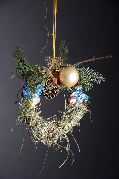 Eco-friendly Christmas decorations, hand-made of hay