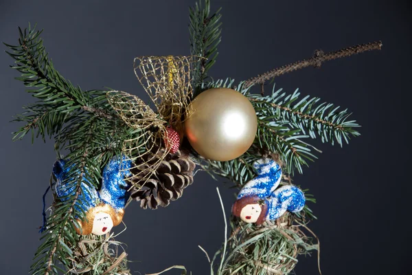 Eco-friendly Christmas decorations, hand-made of hay