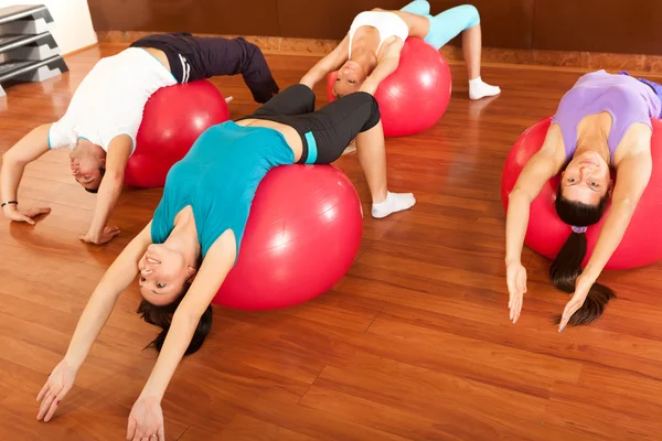 Fitness group stretching