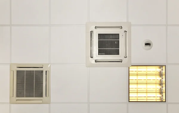 Air conditioner systems in place with light