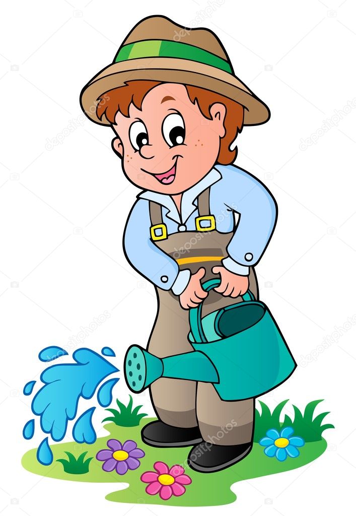 free clipart gardener cartoon - photo #34