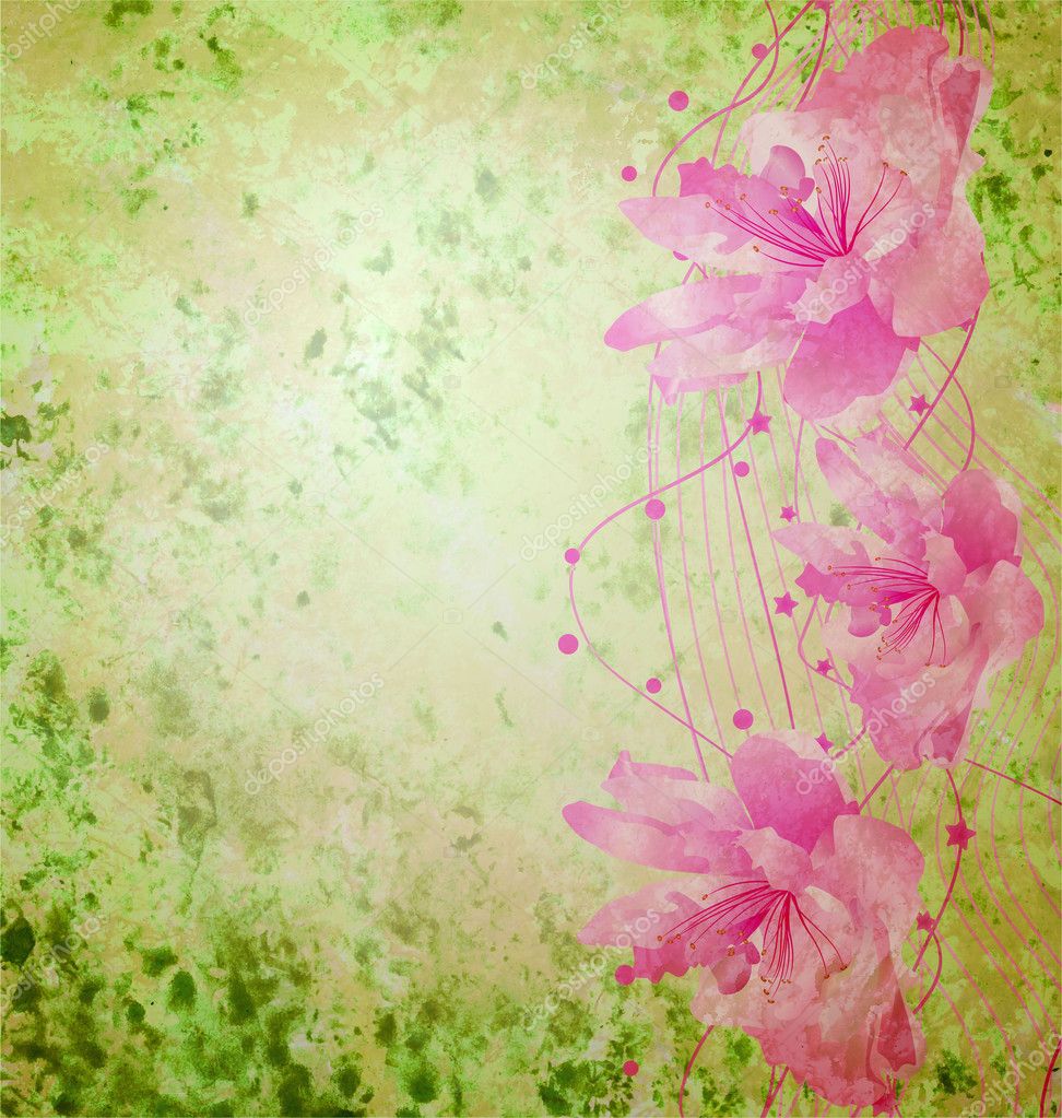 Vintage Love Backgrounds For Twitter Vintage Flowers Twitter Background Yellow Theme Preview
