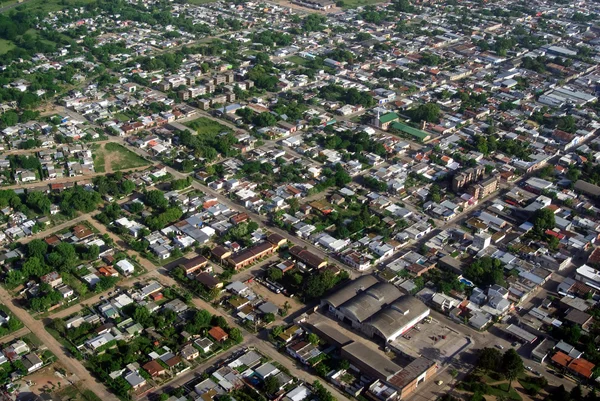 Aerial view of residential area