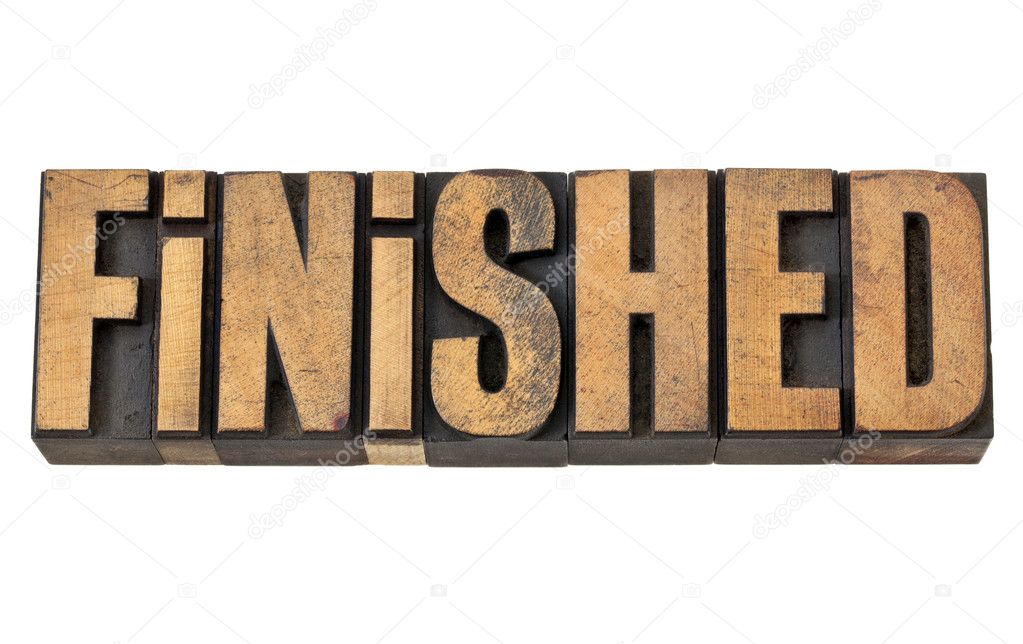 Finished Word In Letterpress Wood Type Stock Photo PixelsAway 10349330