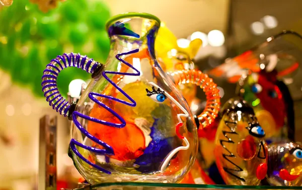 Colorful venetian souvenir from glass