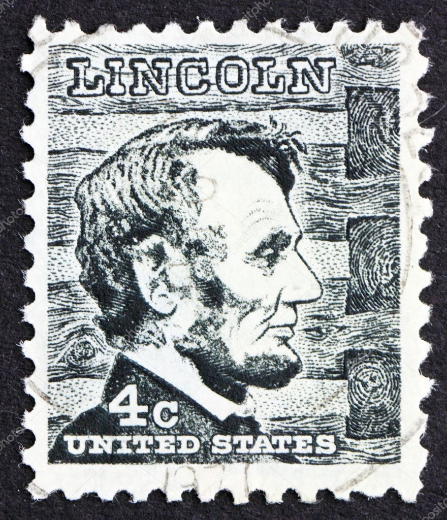 Postage Stamp USA 1965 Abraham Lincoln – Stock Editorial Photo ...