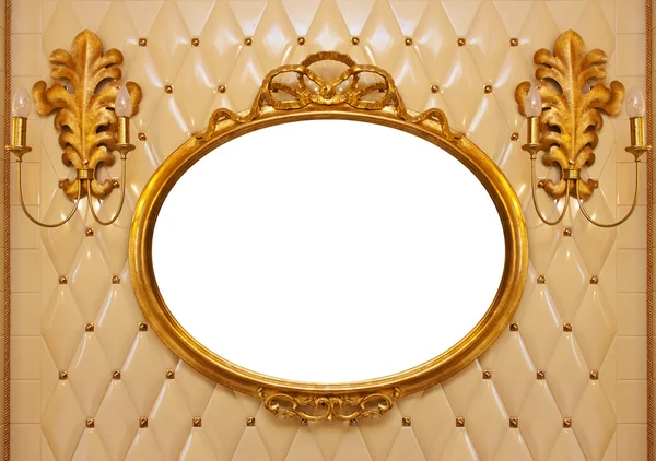 Luxury vintage mirror isolated inside