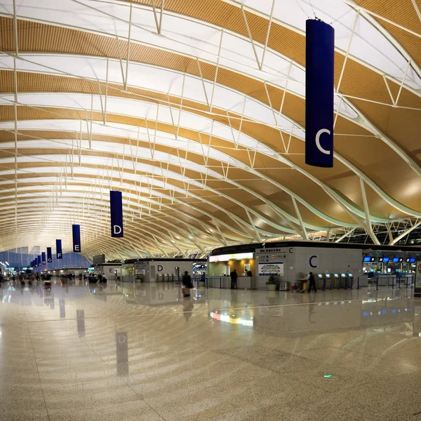 Modern airport hall