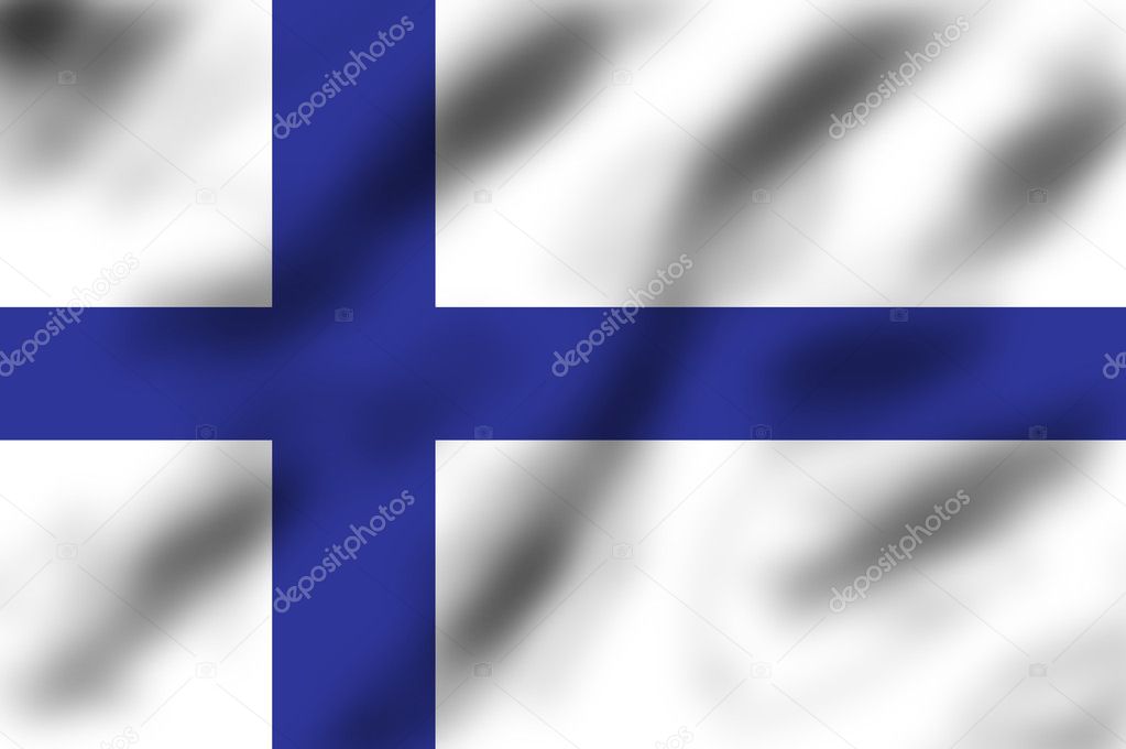 Flag Of Finland Stock Photo Pajche