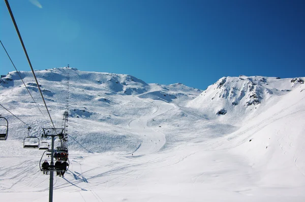 Views of Val Thorens ski resort, France