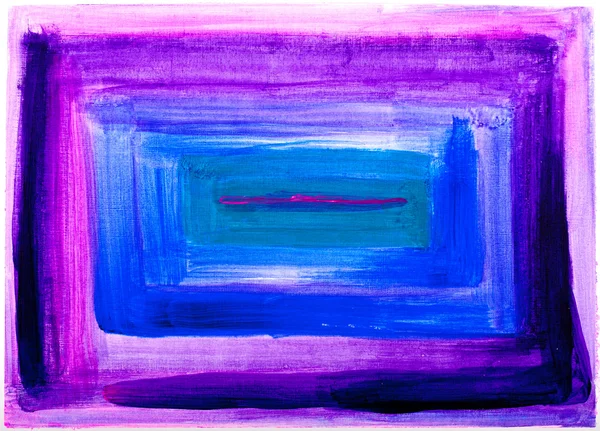 Square abstract purple and blue painting