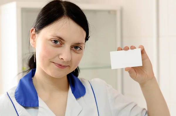 Doctor keeps a blank card in your hand