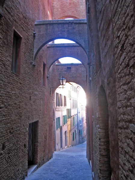 Narrow path in Sienna Italy