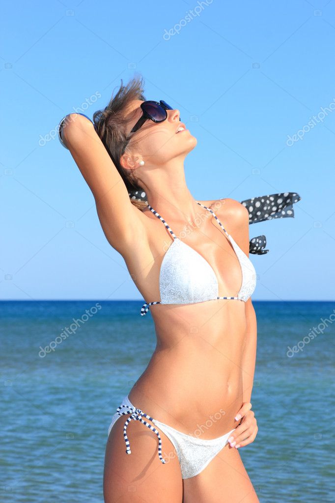 Sexy Bikini Model Stock Photo By Netfalls