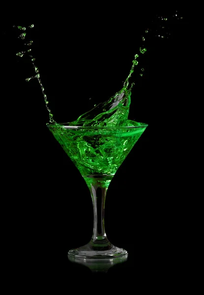 Stock Photo: green martini cocktail