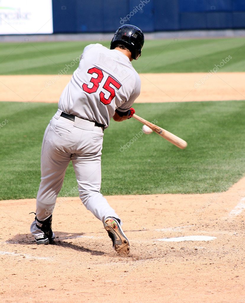 Batter Swinging