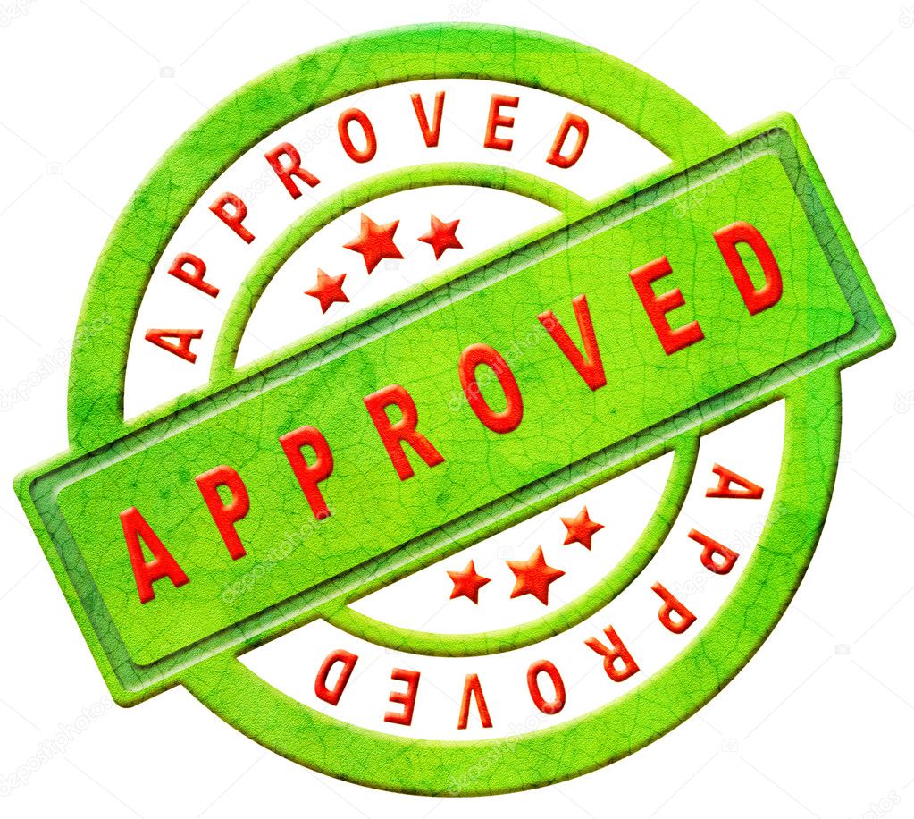 Approved stamp — Stock Photo © kikkerdirk #8825482