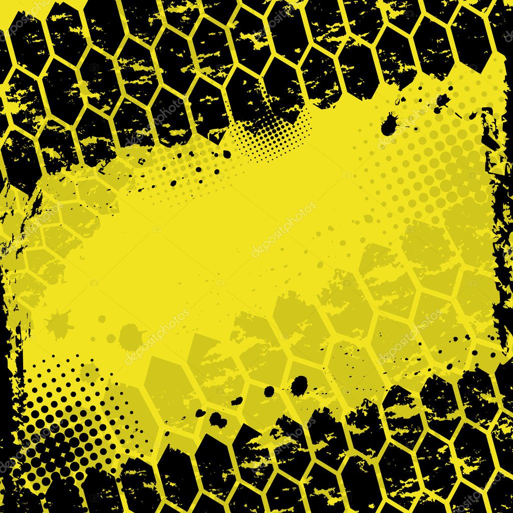 grunge background yellow