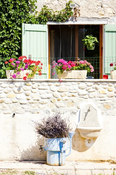 Detail of house, Provence, France
