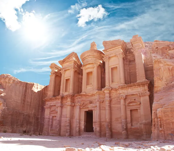 The monastery in world wonder Petra, Jordan