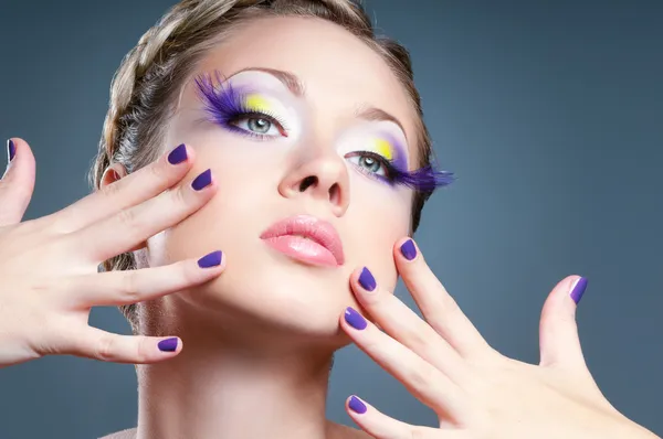 Makeup and manicure