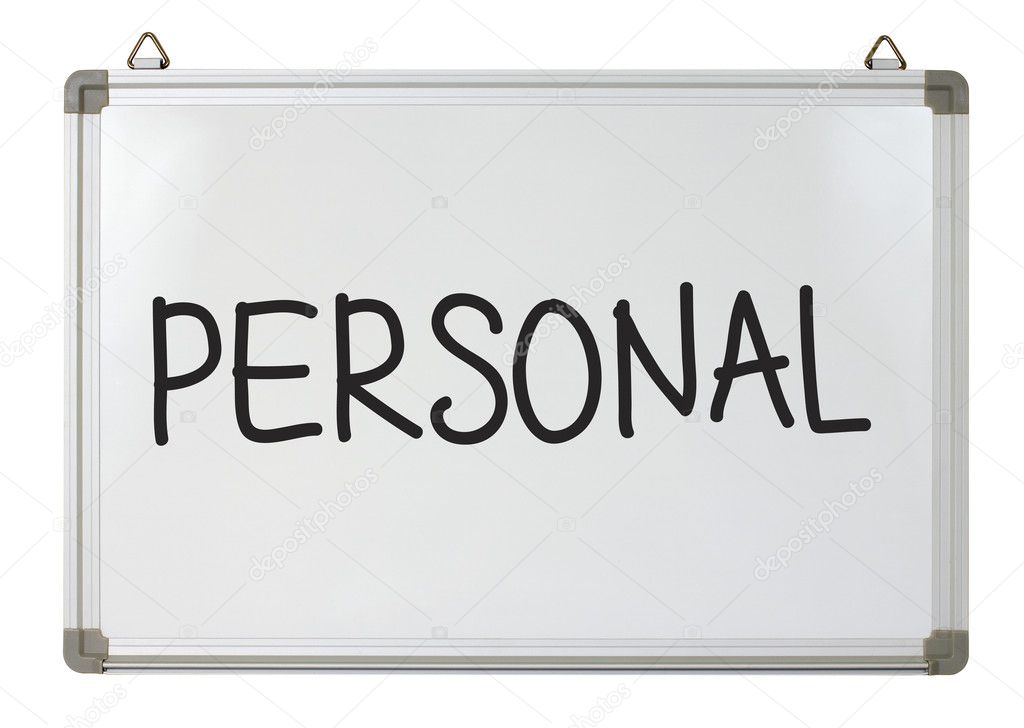 Personal word on whiteboard — Stock Photo © mhatzapa 9723778