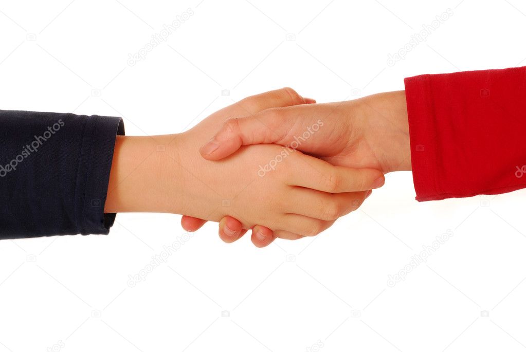 Girl Shaking Hands