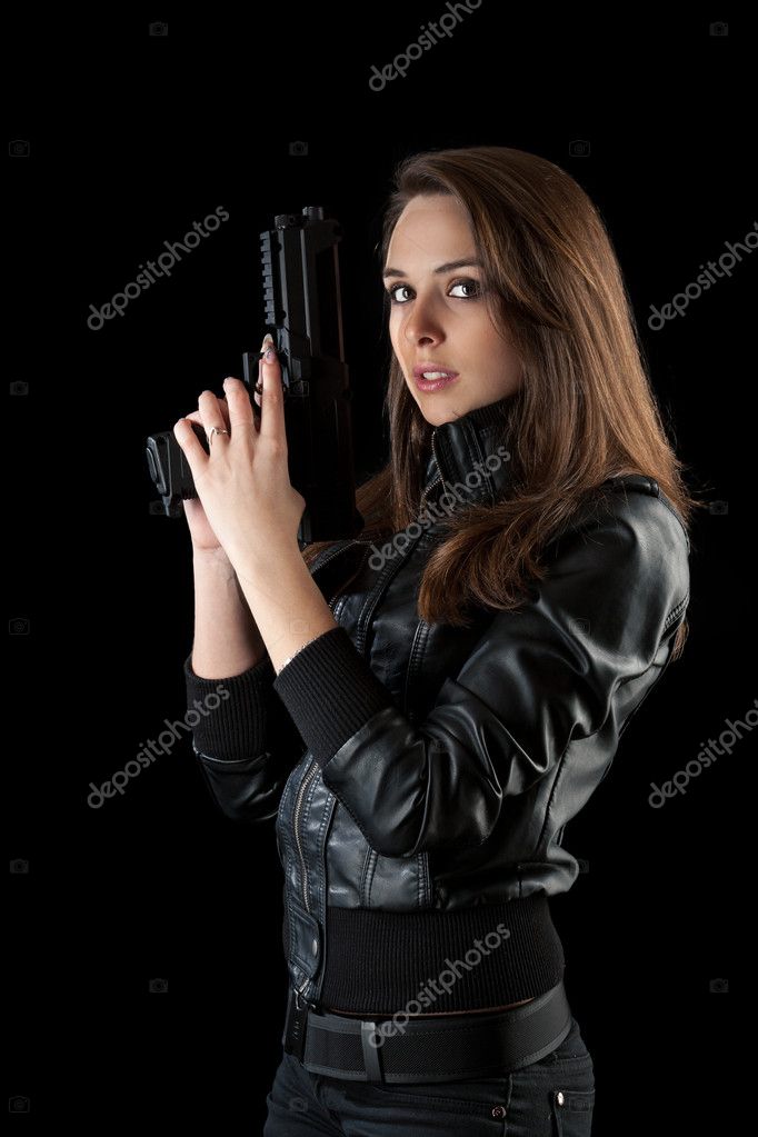 Sexy Woman With Guns Stock Photo By Grafvision 9203609