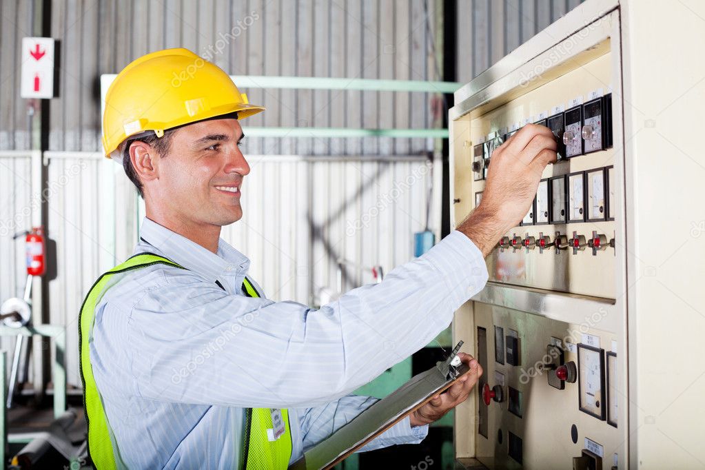 Industrial machine operator — Stock Photo © michaeljung 10212777