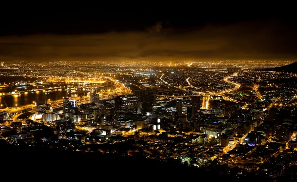 Night scene of Cape Town
