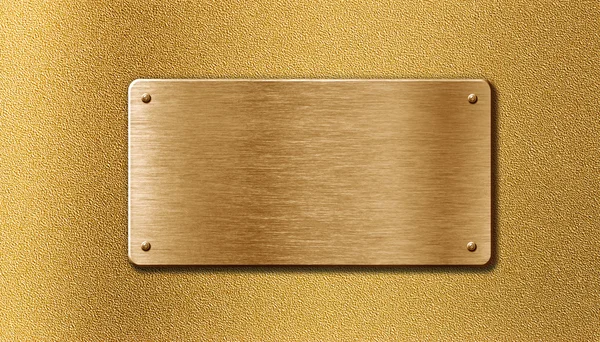 Golden metal plate